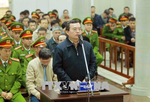 Hình ảnh Trịnh Xuân Thanh và đồng phạm nói lời nói sau cùng